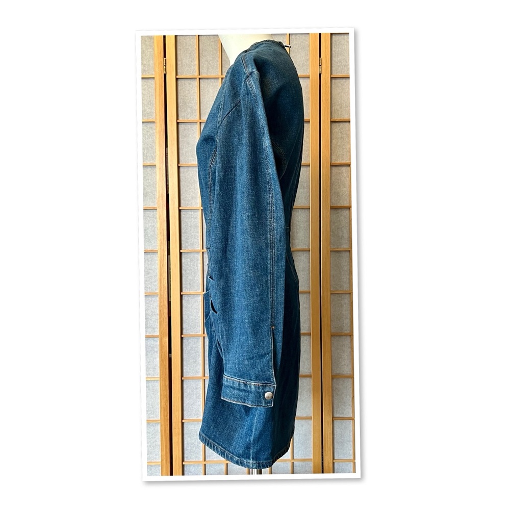 IRO Lenay Pleated Denim Mini Dress - Picture 3 of 14